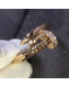 Cartier Pink Gold Nologo Juste un Clou Ring with Diamonds, Classic 09