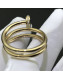 Cartier Yellow Gold Nologo Juste un Clou Ring with Diamonds 10
