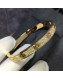 Cartier Yellow Gold Nologo Love Bracelet with Paved Diamonds, Classic 05