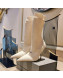 Balenciaga Knit Mid-Half Boots 9cm White 2021 33
