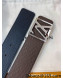 Louis Vuitton Epi Leather Belt 4cm with Framed LV Buckle Brown 2022 031145