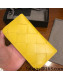 Bottega Veneta Maxi Woven Long Zipped Wallet Yellow 2022