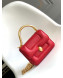 Mary Katrantzou x Bvlgari Serpenti Lambskin Mini Top Handle Bag Red 2021 03