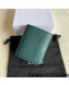 Celine Small Trifold Wallet in Palm-Grained Calfskin Dark Green 2022 0146