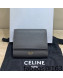 Celine Small Trifold Wallet in Palm-Grained Calfskin Grey 2022 0146