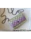 Chanel Gradient Metallic Calfskin Classic Wallet on Chain WOC AP0250 Purple/Blue/Gold 2021