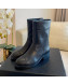 Chanel Quilted Leather Short Boots 4cm Black 2021 91