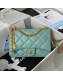 Chanel Lambskin & Enamel Small Flap Bag AS3112 Light Green 2021