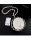 Chanel Lambskin Clutch with Around Chain AP2568 White 2021 