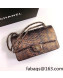 Chanel Pythonskin Embossed Leather Medium Calssic Flap Bag A01112 Gold 2022 04