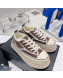 Chanel Canvas Platform Sneakers 5cm Brown 2022 030468