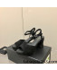 Chanel Suede High Heel Sandals Black 2022 032198
