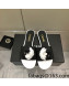 Chanel Grosgrain Camellia Bloom Flat Slide Sandals White/Black 2022 0321103