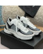 Chanel Knit and Suede Sneakers G38750 Dark Gray 2022 032514