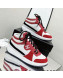 Chanel Fabric, Suede & Calfskin High top Sneakers G38804 White/Red 2022
