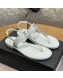 Chanel Patent Calfskin Flat Sandals G38221 White 2022