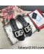 Dolce & Gabbana Patent Leather Crystal DG Flat Slide Sandals Black 2022