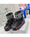 Dior Dioralps Snow Ankle Boots in Black Oblique Shiny Nylon 2021 46