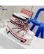Dior Dioralps Snow Ankle Boots in White Oblique Shiny Nylon 2021 48