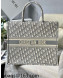 Dior Large Book Tote Bag in Grey Oblique Embroidery M1286 2022 13