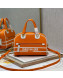 Dior Small Vibe Zip Bowling Bag in Smooth Calfskin Orange 2022 6200