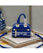 Dior Mini Vibe Zip Bowling Bag in Smooth Calfskin Blue 2022 6201
