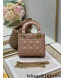 Dior Classic Lady Dior Lambskin Mini Bag Rose Beige/Gold 2022 0505