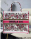Dior Medium Book Tote Bag in Multicolor Butterfly Embroidery 2022 031630