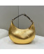 Fendi Fendigraphy Leather Small Hobo Bag with Metal FENDI Gold 2022