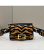 Fendi Baguette Mini Bag in Tiger Jacquard Fabric Black/Yellow 2022 8539
