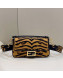 Fendi Baguette Medium Bag in Tiger Jacquard Fabric Black/Yellow 2022 8539L