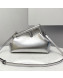 Fendi First Small Metallic Leather Bag Silver 2021 80018M
