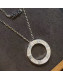 Cartier White Gold Nologo Love Necklace with Paved Diamonds 03