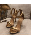 Gianvito Rossi Leather Heel Sandals 7.5/10.5cm Gold 2021 77