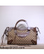 Balenciaga x Gucci GG Canvas Large Classic City Bag 658597 Beige/Brown 2021 