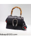 Gucci Dionysus Mini Bamboo Top Handle Bag 523367 Black 2021 