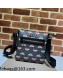 Gucci Men's Bestiary GG Canvas Messenger Bag with Bees ‎681021 Black 2021 