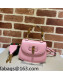 Gucci Leather Mini Top Handle Bag with Bamboo 686864 Pink 2022