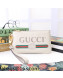 Gucci Leather Logo Web Pouch 526886 White 2022