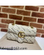 Gucci x Balenciaga Print  Leather GG Marmont Small Shoulder bag 443497 White 2022  