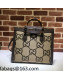 Gucci Diana Jumbo Canvas Medium Tote Bag 655658 Camel Brown 2