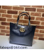 Gucci Leather GG Small Tote Bag 652680 Black 2022