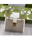 Gucci Padlock Small GG Canvas Shoulder Bag 498156 Beige/White 2022