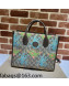 Gucci Tiger Flower Print GG Canvas Small Tote bag ‎659983 Beige 2022