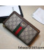 Gucci Ophidia GG Zip Around Wallet 523154 Brown Leather 2022