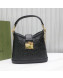 Gucci Small GG Leather Shoulder Bag 675788 Black 2022