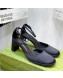 Gucci Silk High Heel Pumps 8.5cm Black 2022 030706