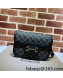 Gucci Horsebit 1955 Shoulder Bag in Black GG Denim Jacquard 602204 2022