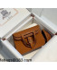 Hermes Halzan Mini 22cm Bag in Togo Calfskin Leather Brown/Gold 2021 09