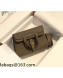 Hermes Halzan Mini 25cm Bag in Togo Calfskin Leather Elephant Grey 2021 02